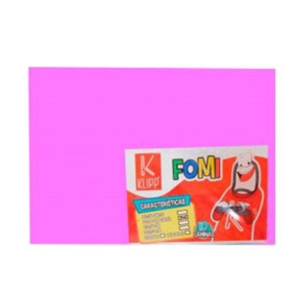 Foami carta rosado paquete 10 unidades Klipp