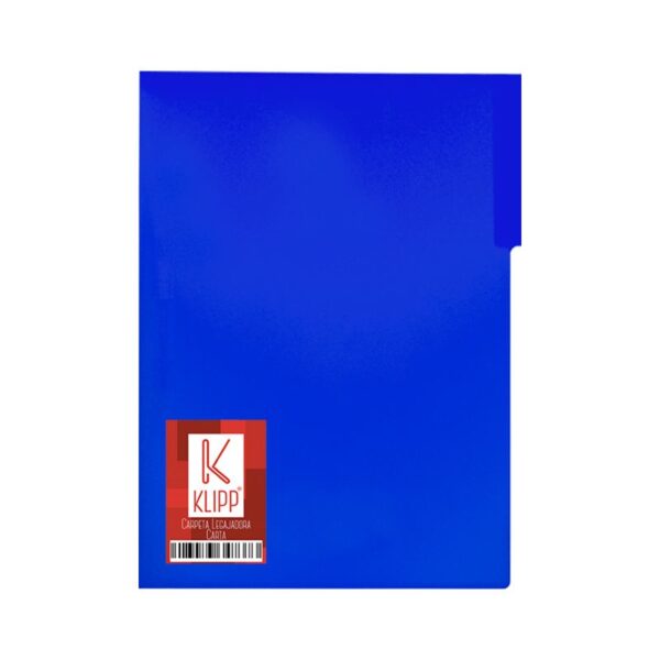 Carpeta legajadora carta azul Klipp