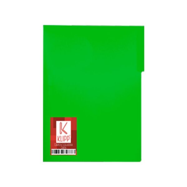 Carpeta legajadora carta verde Klipp