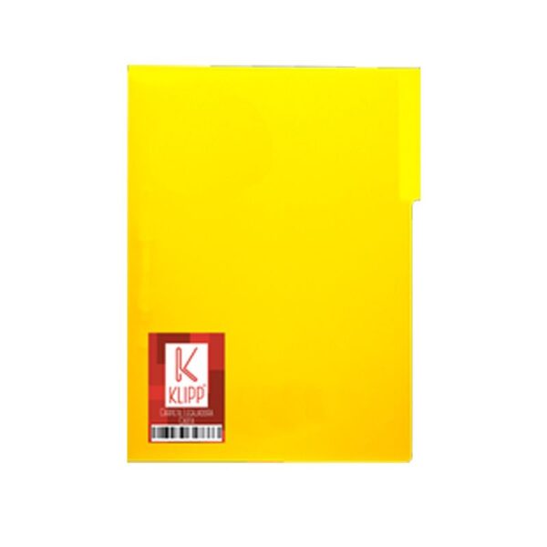 Carpeta legajadora carta amarilla Klipp