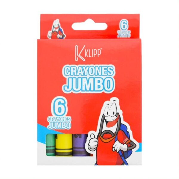 Crayon jumbo caja 6 unidades Klipp