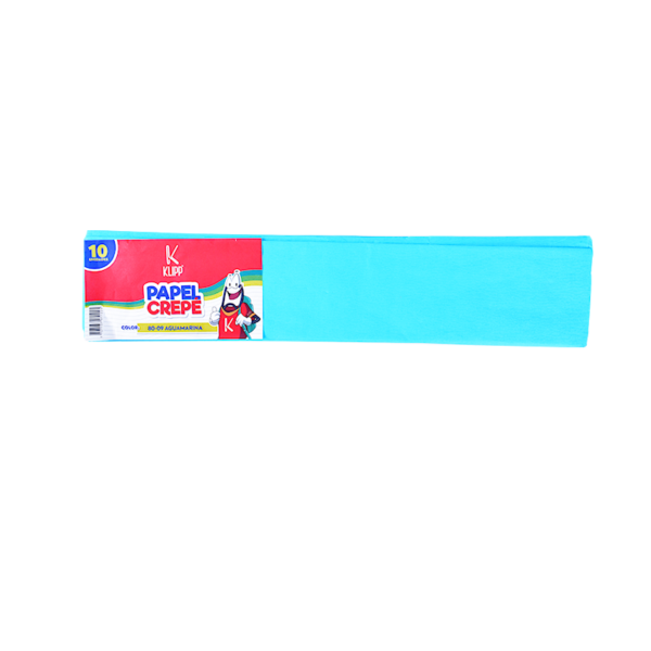 PAPEL CREPE 10 UND AGUA MARINA KLIPP