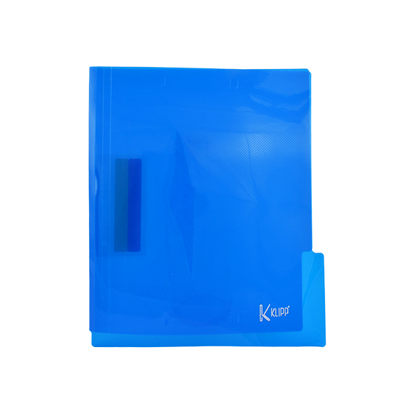 CARPETA LEGAJADORA CARTA GANCHO PLÁSTICA AZUL KLIPP