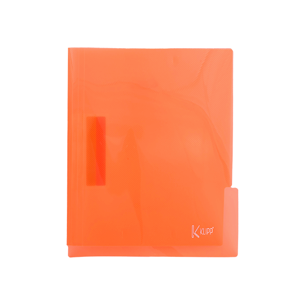 CARPETA LEGAJADORA CARTA GANCHO PLÁSTICA NARANJA KLIPP