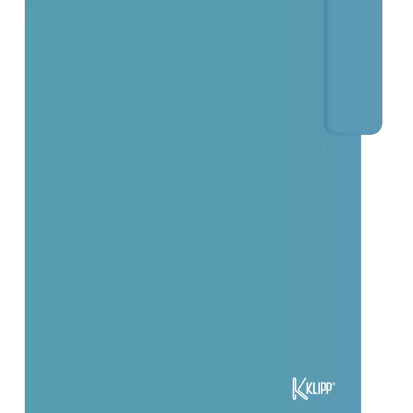 CARPETA LEGA OFICIO GANCHO PLÁSTICO AZUL TURQUESA ÍNDIGO KLIPP